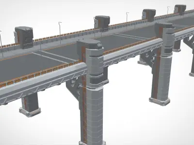 sci-fi bridge 2 3D model