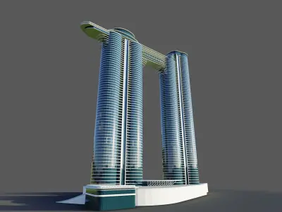 Sky view tower - Dubai 3D model