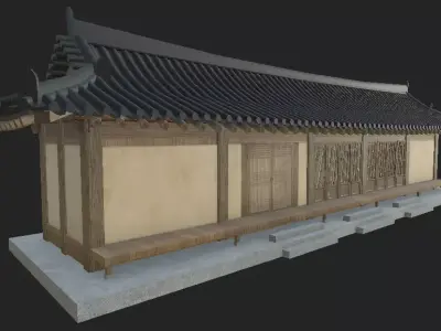 Korean Traditional House Hanok 3D model purchase