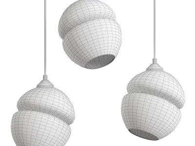 Groove Series Orb Tilt Pendant Low-poly 3D model