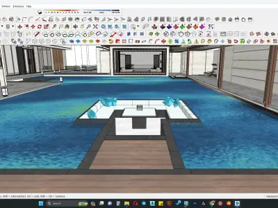Villa casa 3d model  3D model
