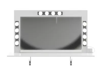 Salon Mirror with Lights 3D model