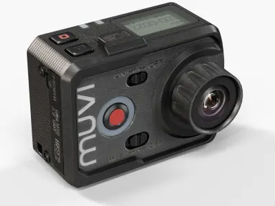 Veho VCC-006-K2 Muvi action camera Low-poly 3D model