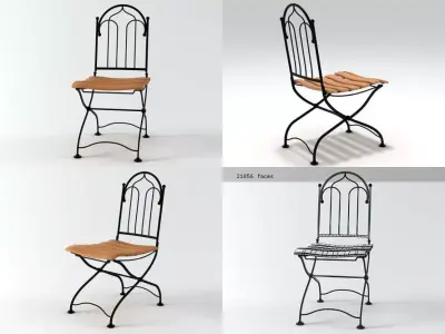 Vienna Side Chair 3D model