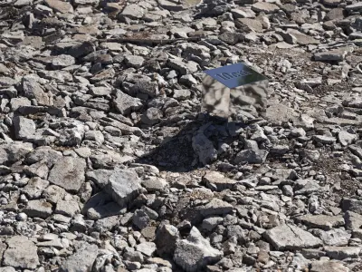 The surface of Concrete debris 3D model