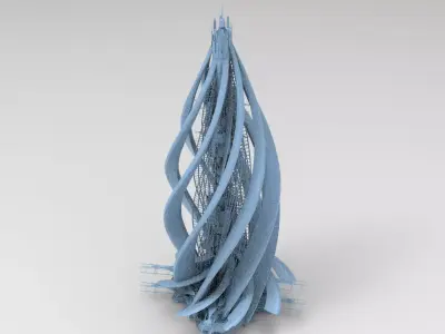 London Modern Sci Tower 2 3D model