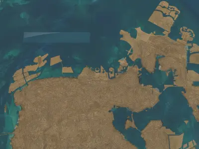 Bahrain Low-poly 3D model