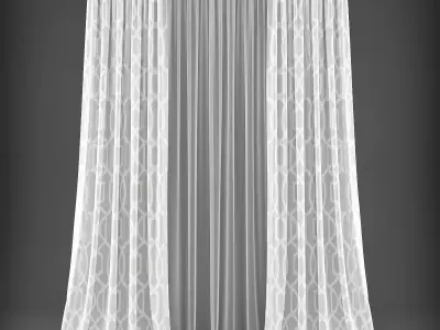 Curtain 3D model 328 Low-poly 3D model