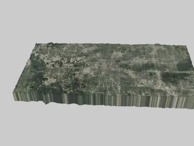 Houston City  Low-poly 3D model