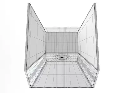 Rectangular Modern Exterior Wall Lamp 3D Model 3D model purchase