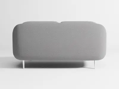 Lune sofa 2-seater 3D model