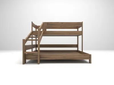 bunk bed  Low-poly 3D model