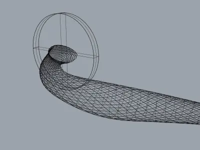 Parametric Door Handle  3D model