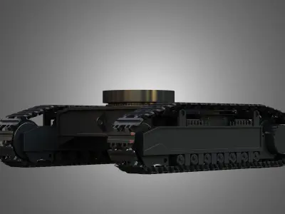Tracks - Hydraulic Mining Shovel - 6030 FS 3D model