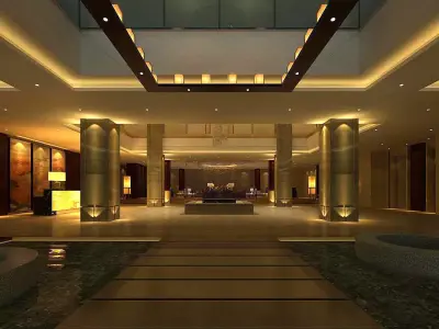 Business Restaurant - Coffee - Banquet  173 3D model