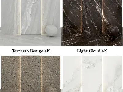 Marble 35 - WeakUP-Terrazzo-Light Cloud Texture