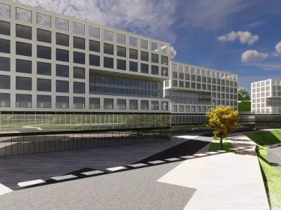Modern City Block -A18 3D model