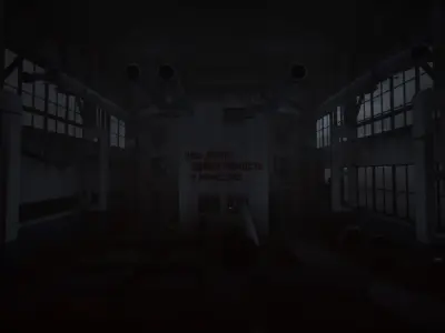 Modular Abandoned Depot for UE Low-poly 3D model