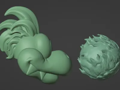 Larry Koopaling toy from Super Mario World Free 3D print model