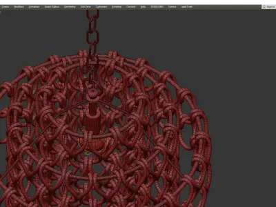 Noir Dolce Vita Chandelier Low-poly 3D model