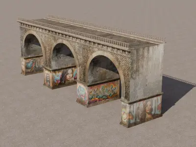 BRIDGE 3D MODEL Low-poly 3D model