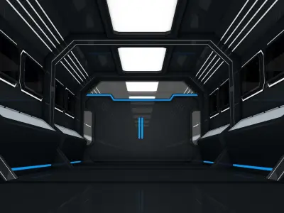 Sci Fi Corridor 3D model
