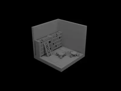 Library 3D model