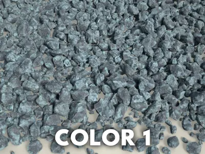 100 Debris Rocks - 241019 Low-poly 3D model