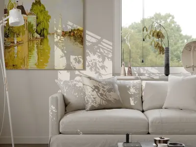 apartment interior scenes    3D model 11