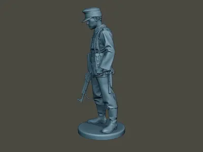 German soldier ww2 Looking Down G3 3D print model