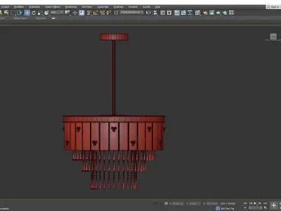 BOUND chandelier  Low-poly 3D model