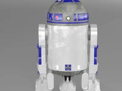 r2d2 robot 3D model