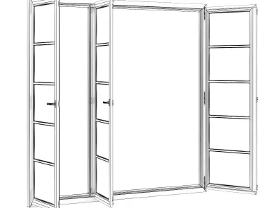 Plastic Window 2570mm x 2400mm 3D model