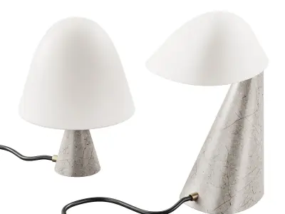 385 Fredericia Fellow and Meadow table lamps By Space Copenhagen 3D model