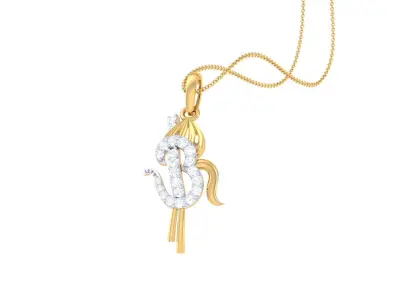 Spiritual Om Pendant 3D print model