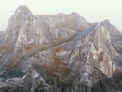 Mountain Low Poly PBR Low-poly 3D model