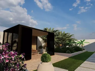 exterior house garden 3D model