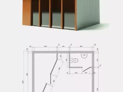Mini mart Shopping pavillion 3D model
