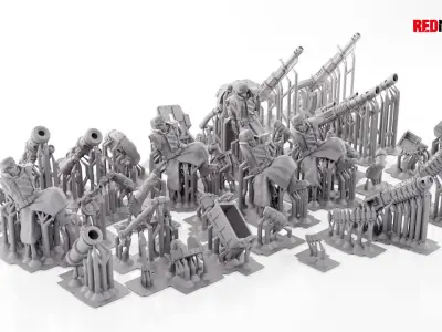 Ice Warriors - Heavy Support Squad of the Imperial Force 3D print model