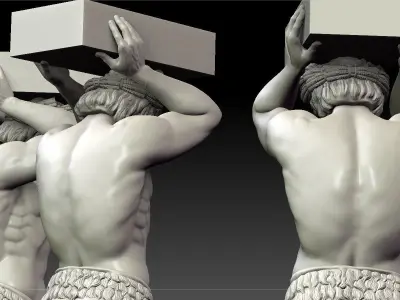 Atlant of the hermitage 3D print model