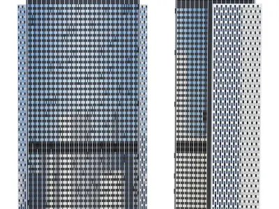 Building 100 Worth St New York 3D model