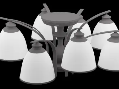 Ceiling Lamp Furniture Low-poly 3D model