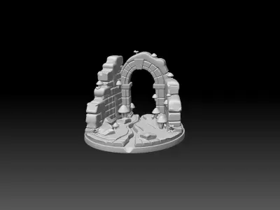 Fantasy Miniature Base -3D printing model 3D print model