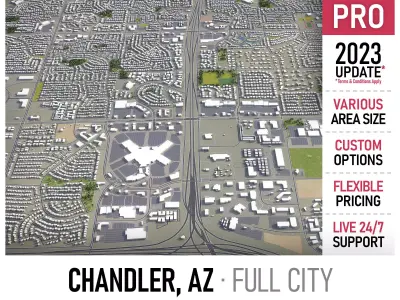 Chandler  Low-poly 3D model