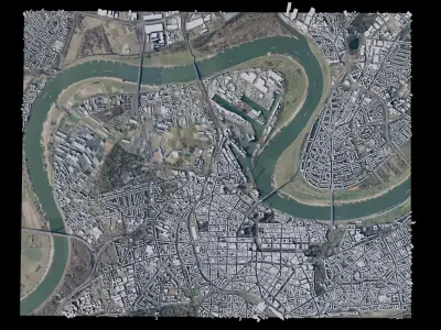 Dusseldorf - Germany 3D model