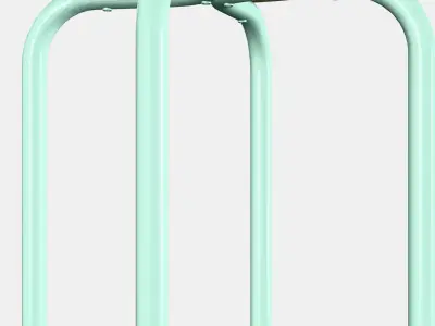 DOMSTEN Stool Low-poly 3D model