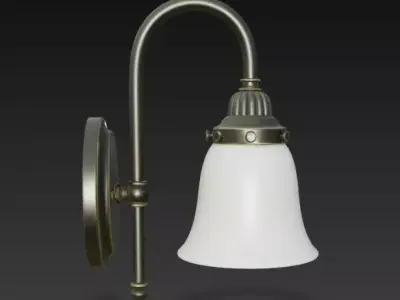 Vintage Wall Sconce Lamp 3D Model 3D model