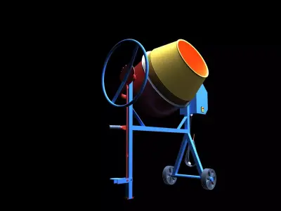 Cement mixer DESIGN 3D model