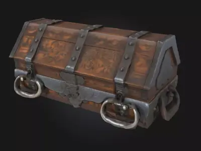 Antique Treasure Chest  Vault of Forgotten Riches 3D model
