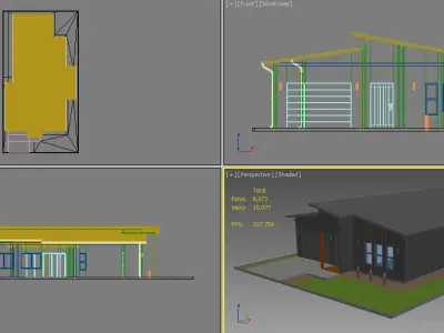 Australian Houses Set 1 3D model